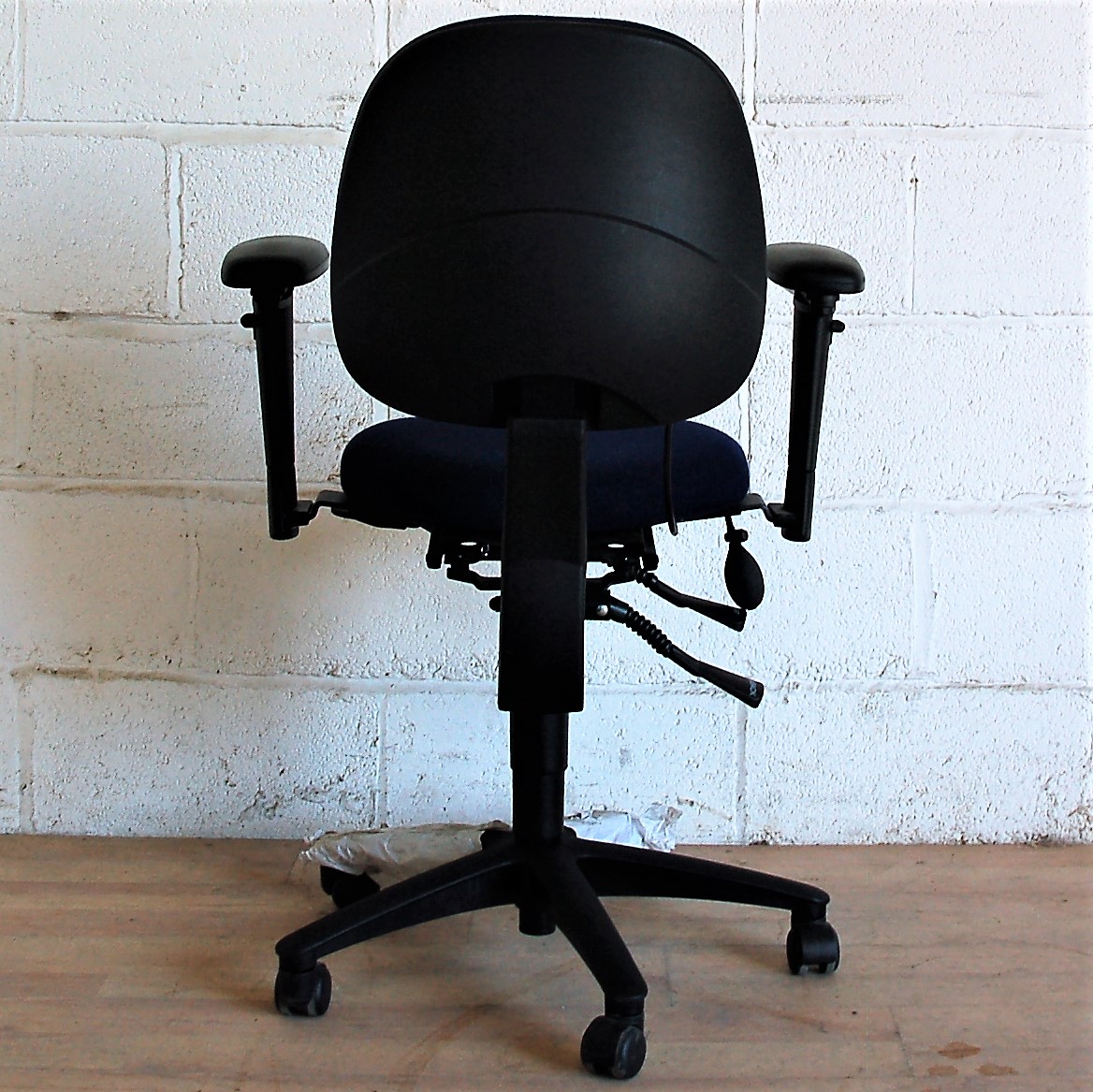 Typist Chair Navy Blue Fully Adjustable 2103d | Allard Office Furniture
