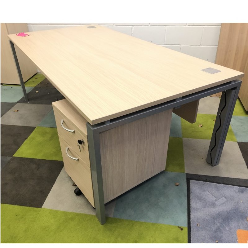 Bleached Oak Executive Desks 11146 Allard Office Furniture